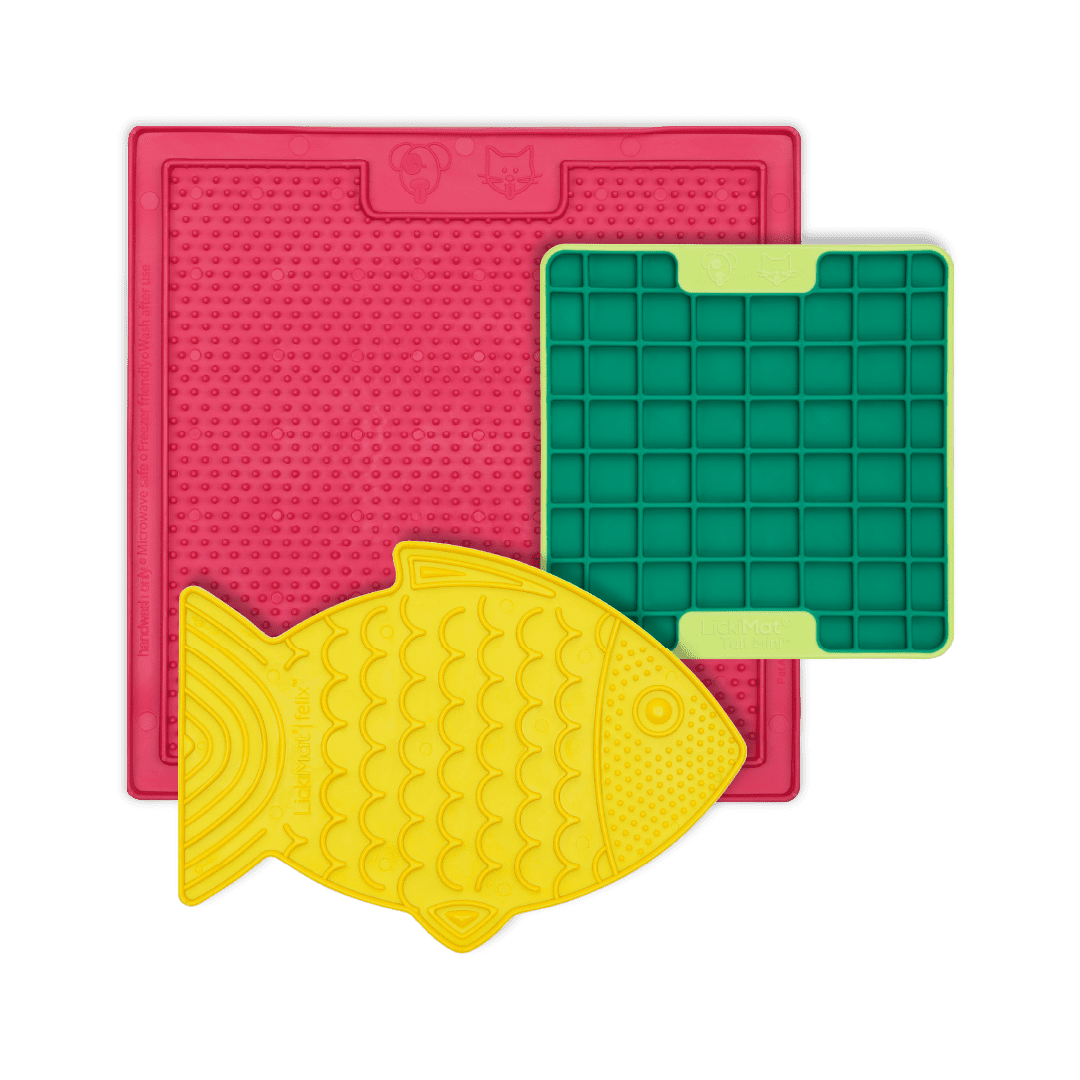 LickiMat® Anxious Cat Bundle – Calming Lick Mats for Stress Relief