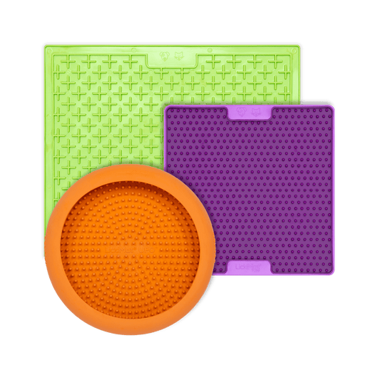 LickiMat® Anxious Dog Bundle – Lick Mats & Slow Feeders for M/L Dogs