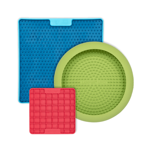 LickiMat® Anxious Dog Bundle – Lick Mats & Slow Feeders for S/M Dogs