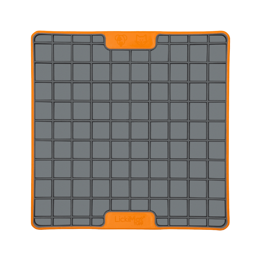 Orange Tuff Playdate - LickiMat® Bathtime & Grooming Bundle – Calming Lick Mats for Dogs
