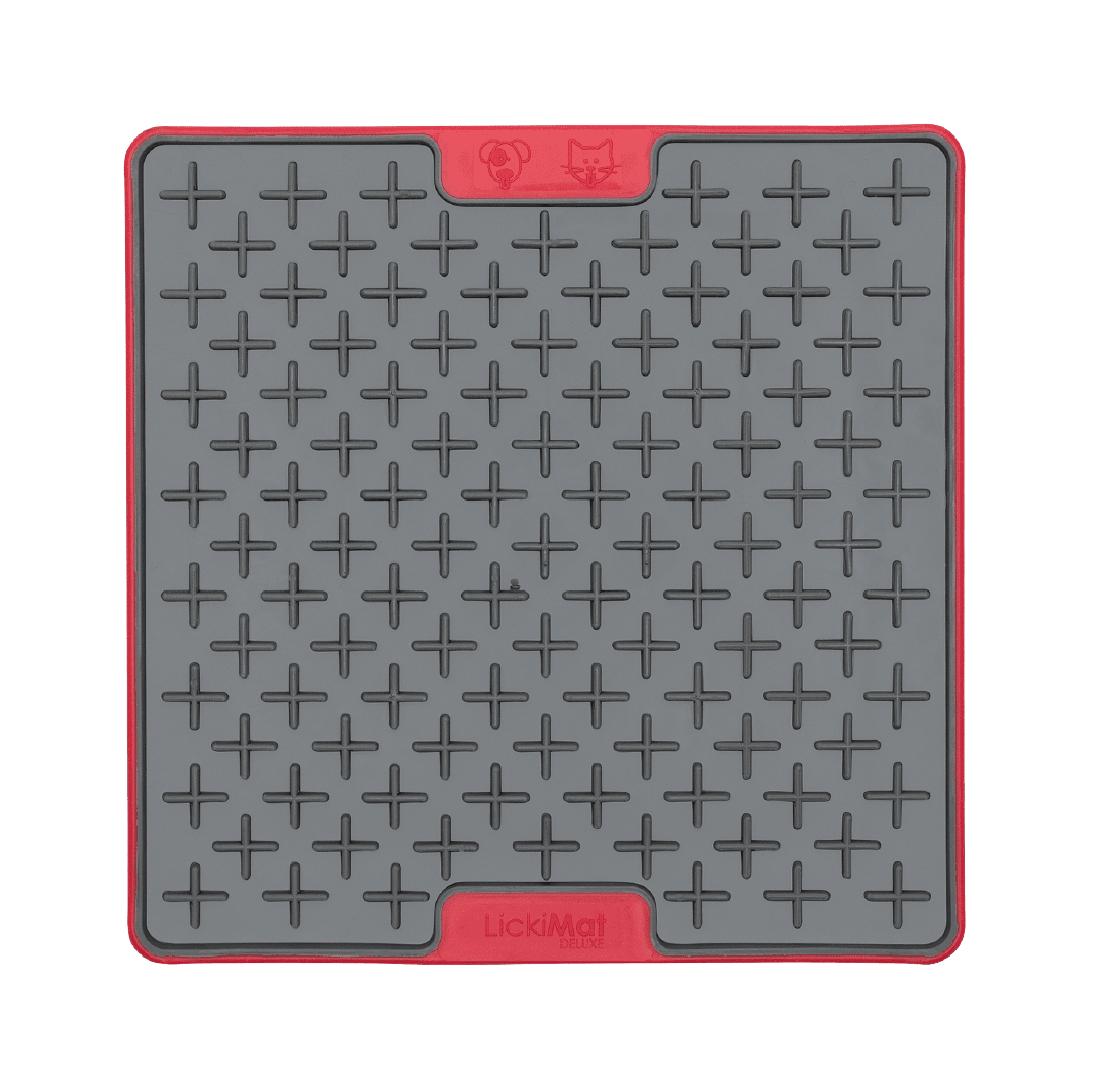 Red Tuff Buddy - LickiMat® Boredom Buster Dog Bundle – Lick Mats & Slow Feeders