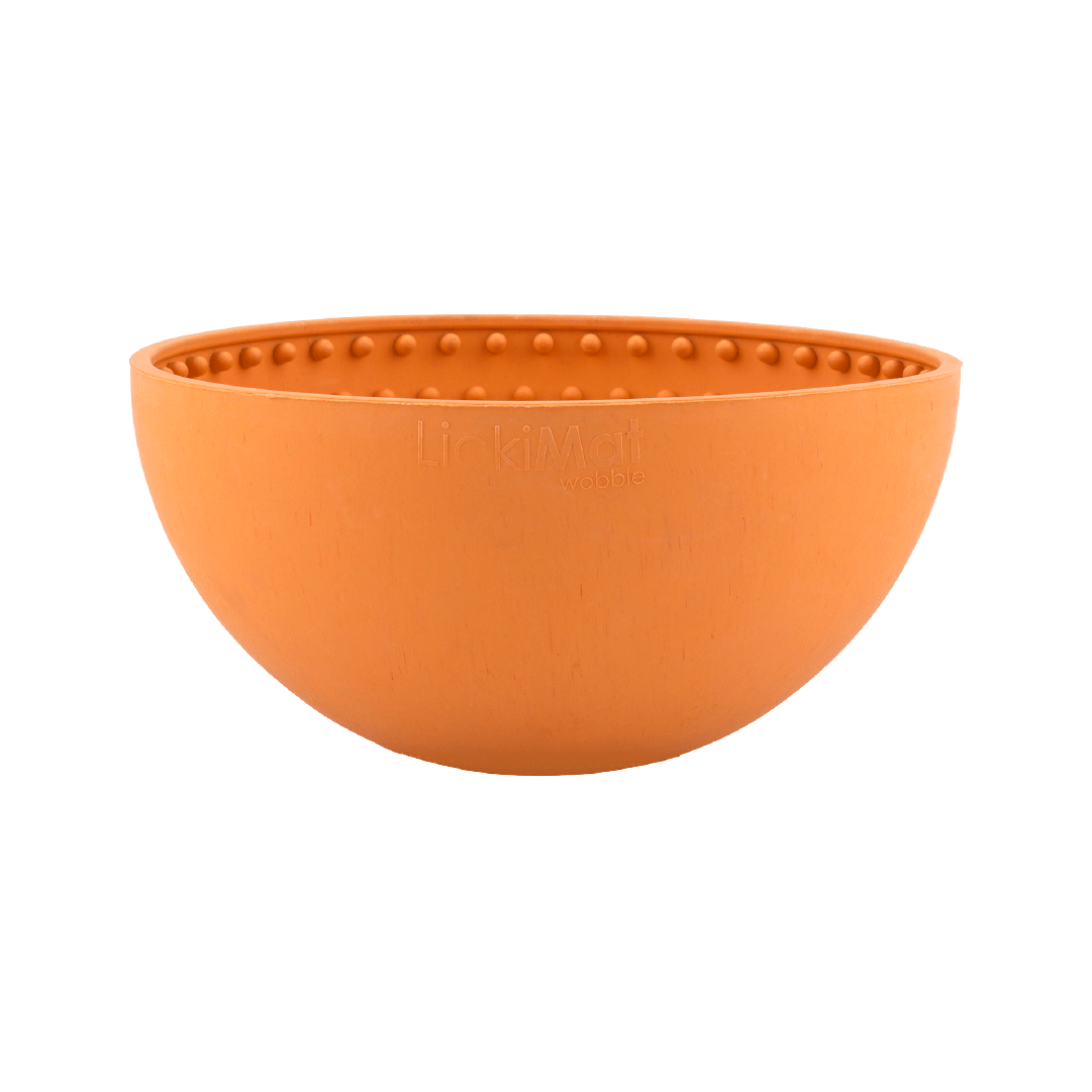 Orange Wobble - LickiMat® Boredom Buster Dog Bundle – Lick Mats & Slow Feeders