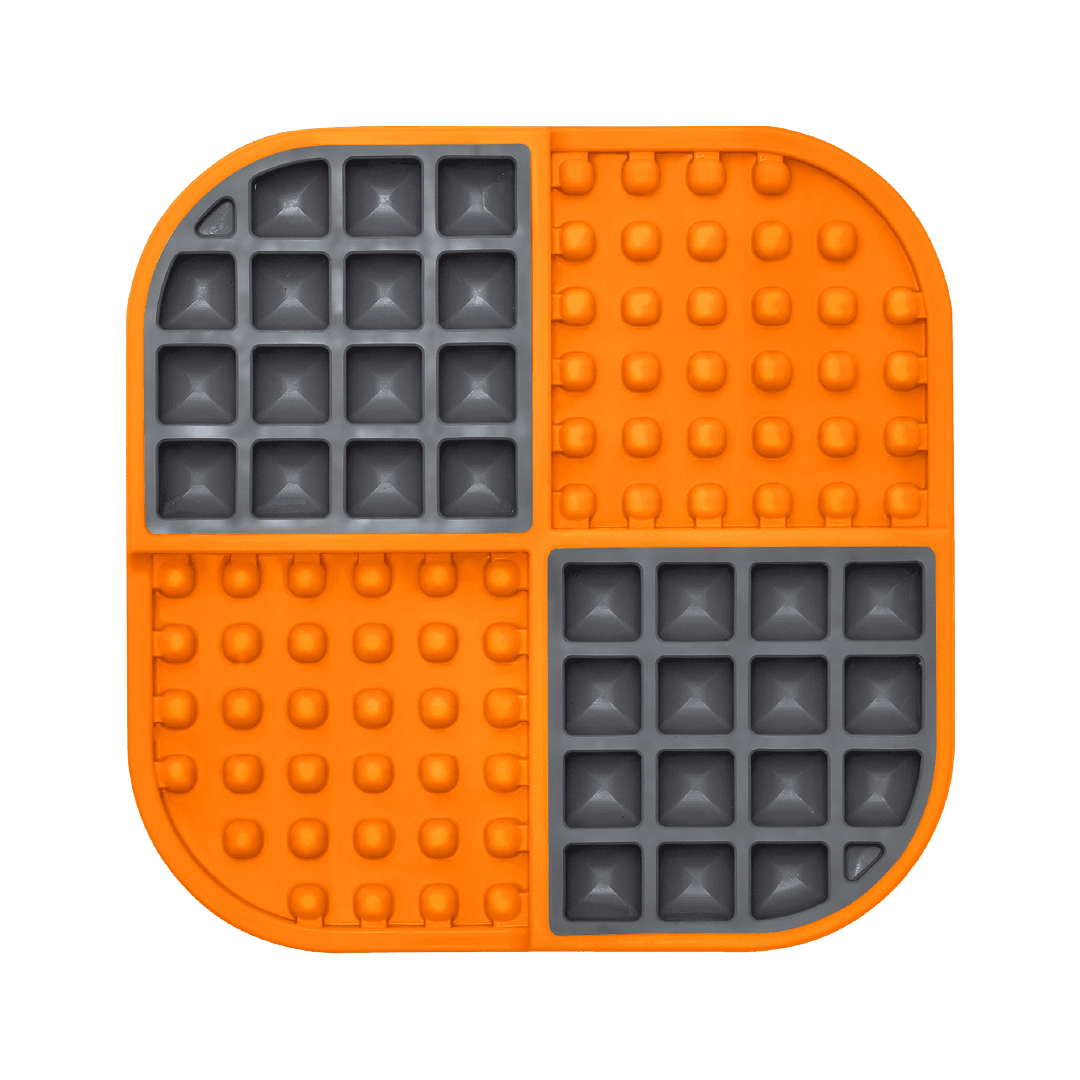 Orange Slomo - LickiMat® Mega Cat Bundle – Slow Feeder Lick Mats & Cat Bowls