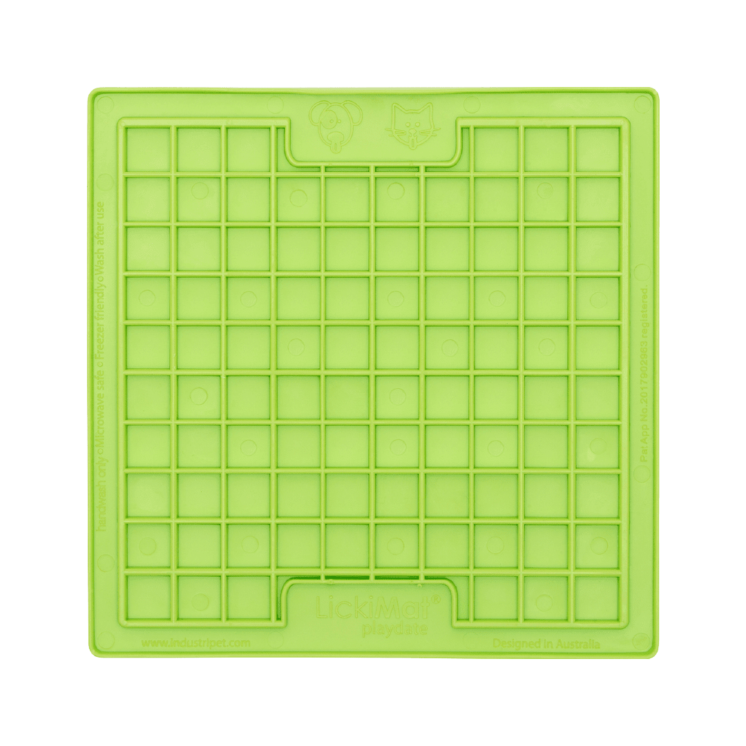 Green Classic Playdate - LickiMat® Mega Cat Bundle – Slow Feeder Lick Mats & Cat Bowls