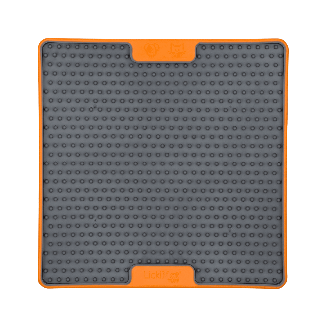 Orange Tuff Soother - LickiMat® Mega Cat Bundle – Slow Feeder Lick Mats & Cat Bowls