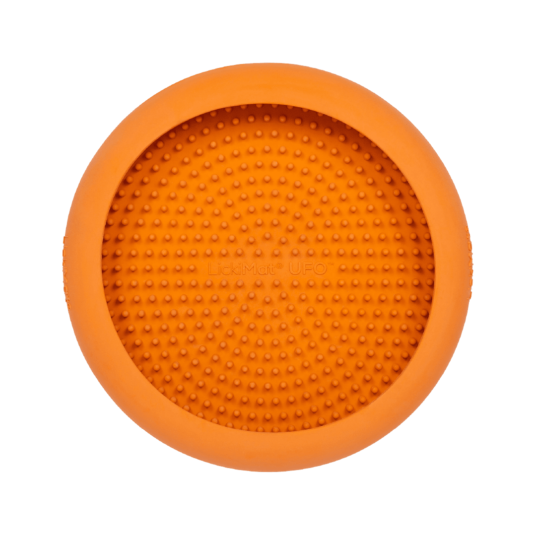 Orange UFO - LickiMat® Mega Dog Bundle – Lick Mats, Dog Bowls & Slow Feeders