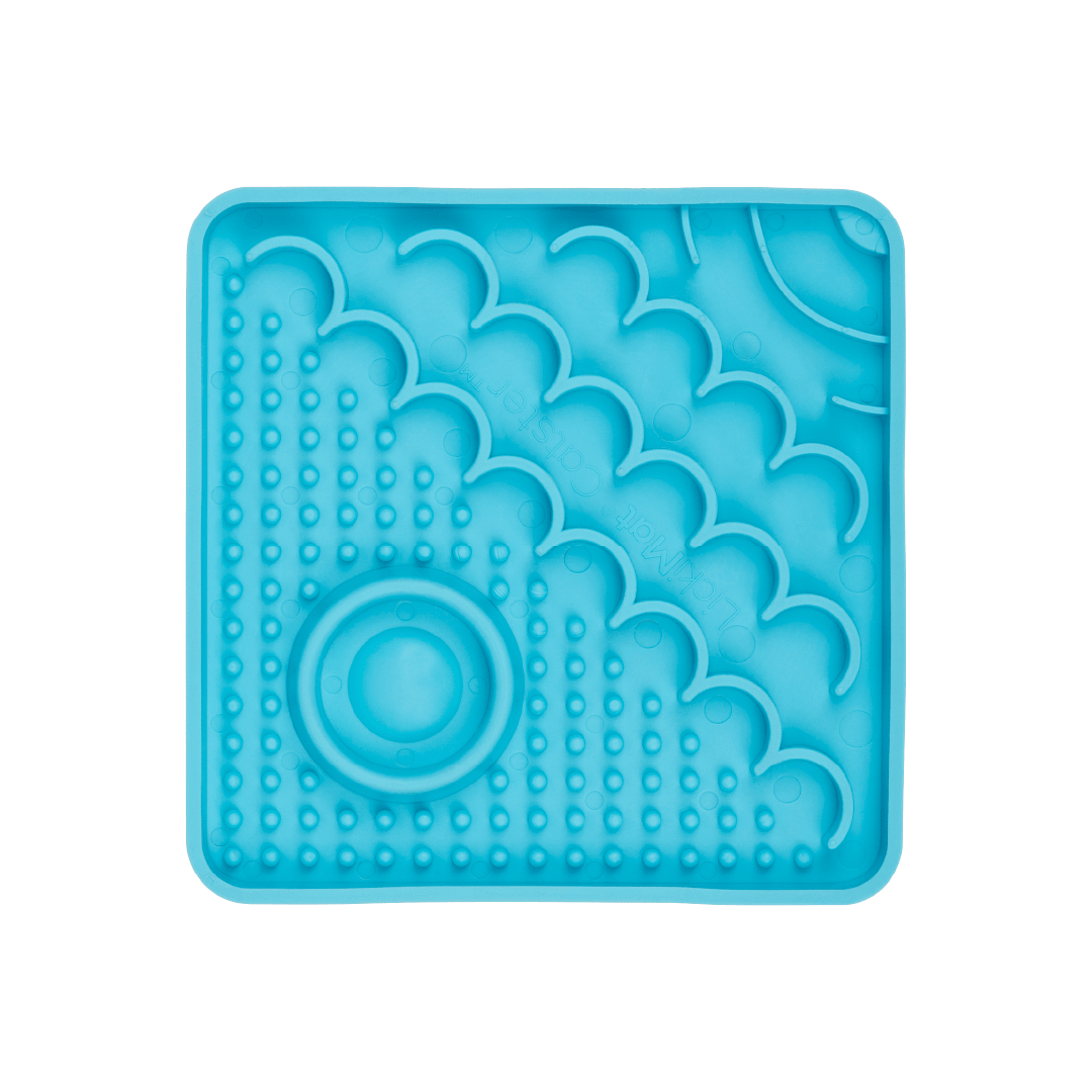 Turquoise Catster LickiMat® Slow Feeder Cat Bundle – Lick Mats & Oral Health Cat Bowl