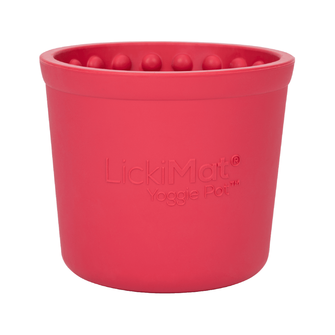 Pink Yoggie Pot - LickiMat® Dog Training Bundle – Slow Feeder Lick Mats for trainers
