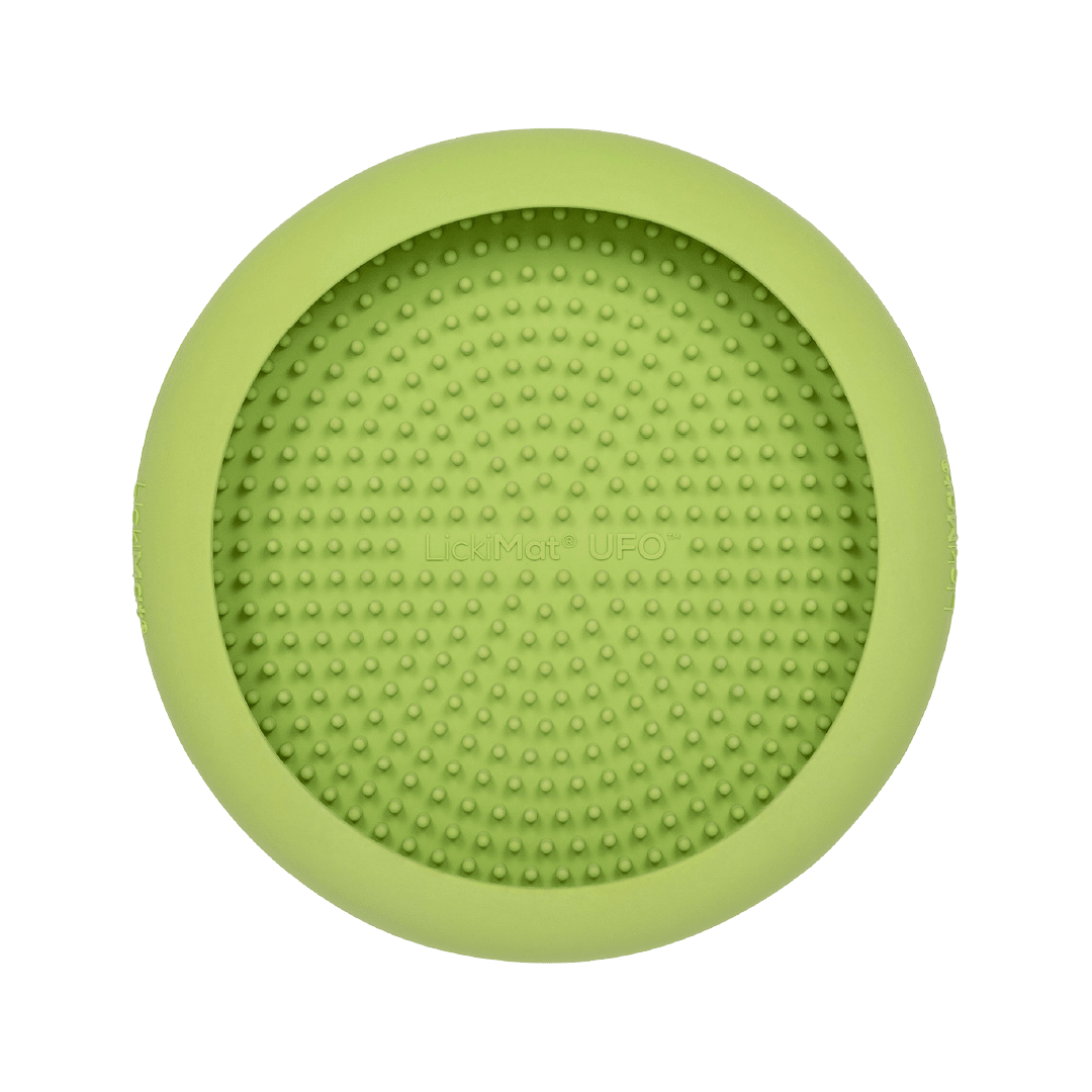 Green UFO - LickiMat® Dog Training Bundle – Slow Feeder Lick Mats for trainers