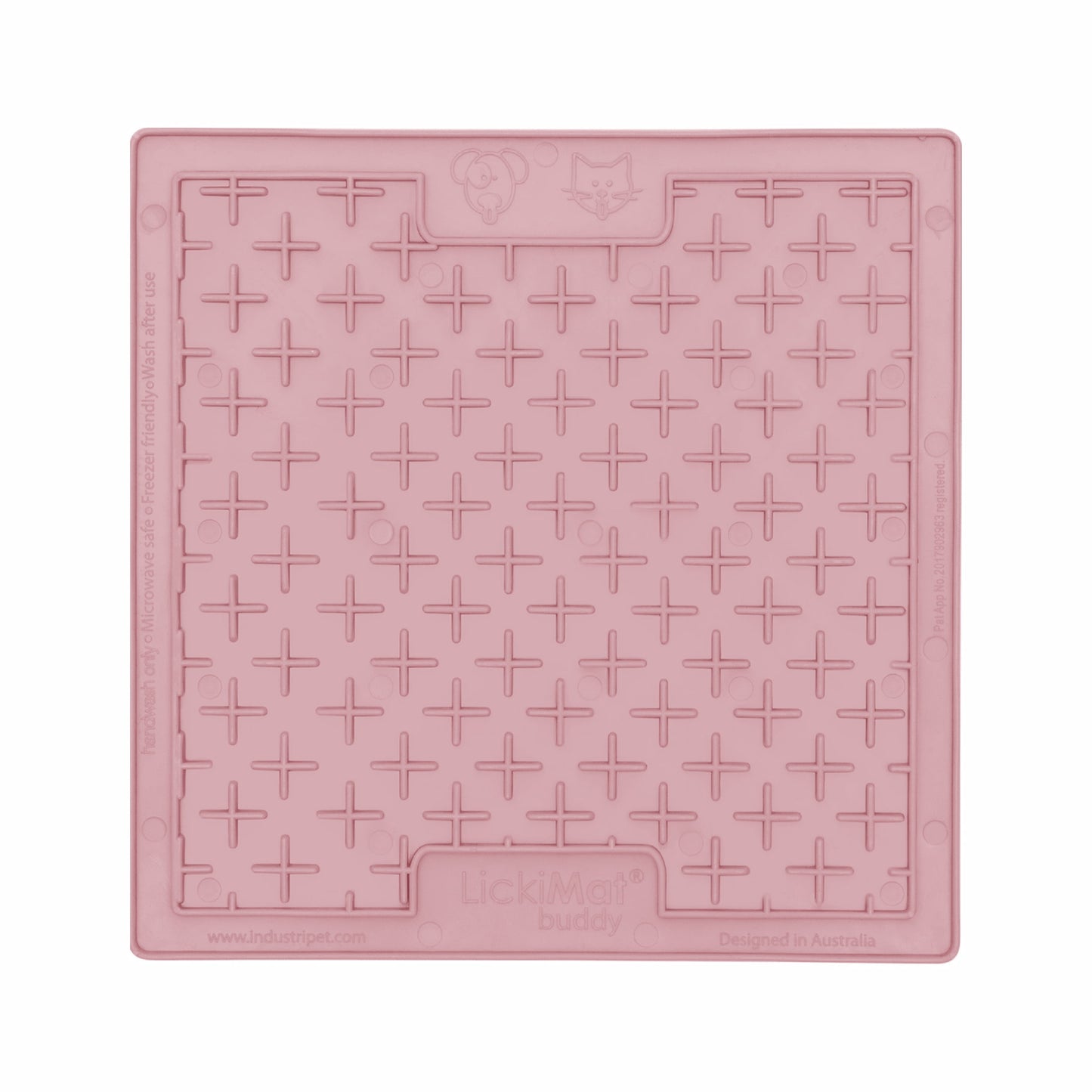Guava LickiMat® Classic Buddy™ – Original Slow Feeder Lick Mat for Dogs (front) on a white background