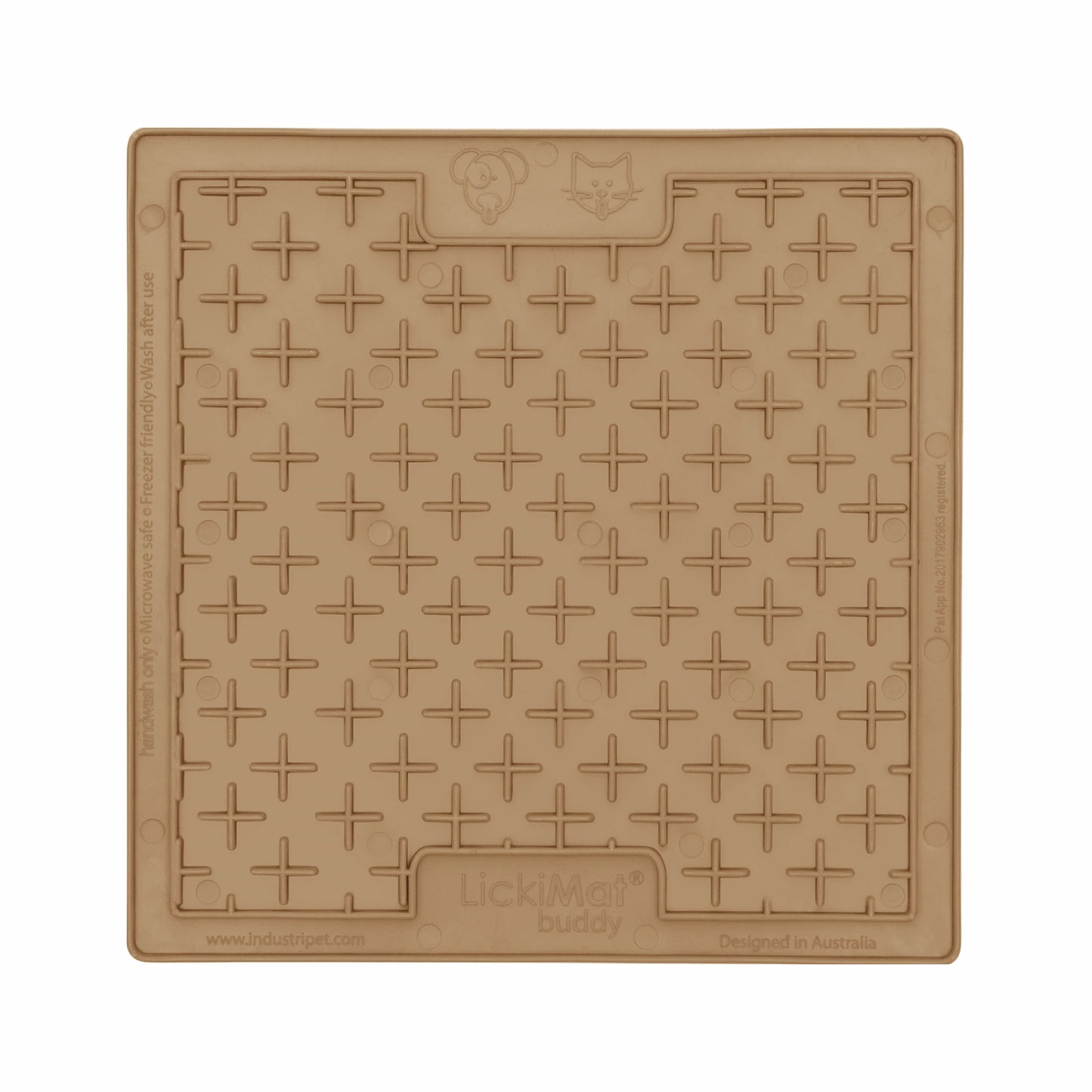 Coffee LickiMat® Classic Buddy™ – Original Slow Feeder Lick Mat for Dogs (front) on a white background