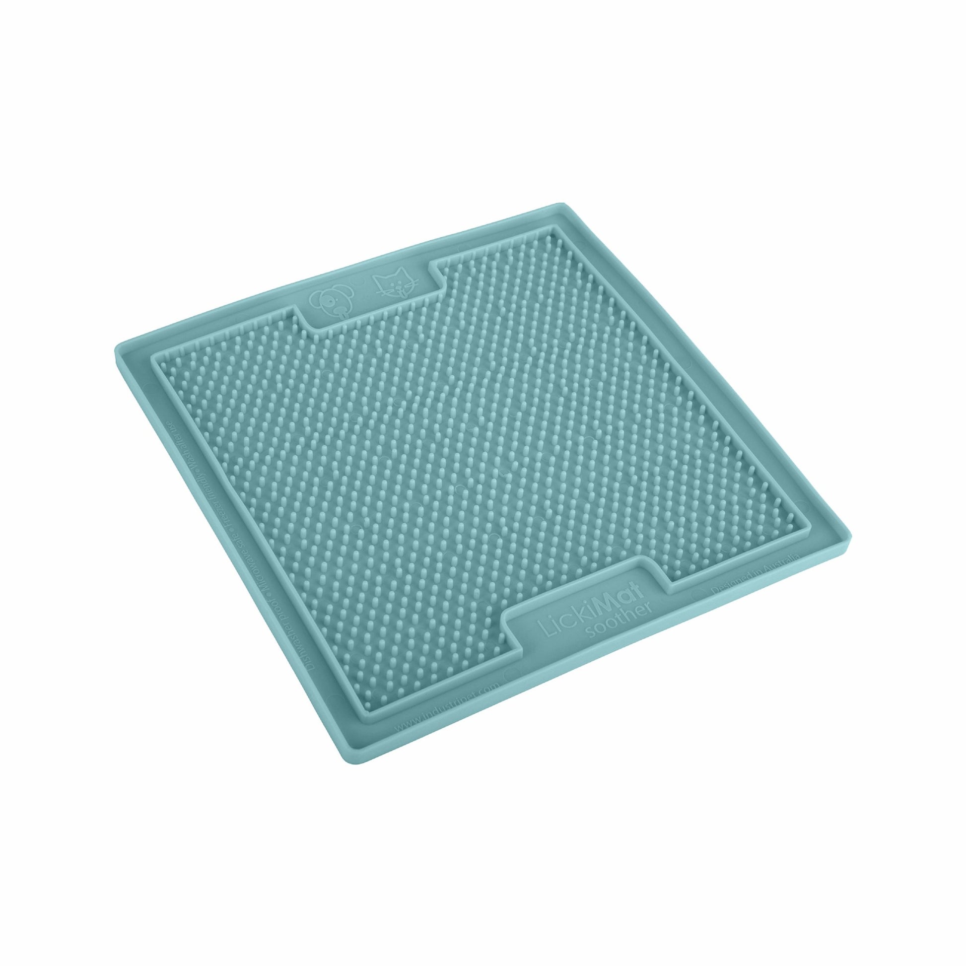 Lavender LickiMat® Classic Soother™ – Original Slow Feeder Lick Mat for Dogs (side) on a white background