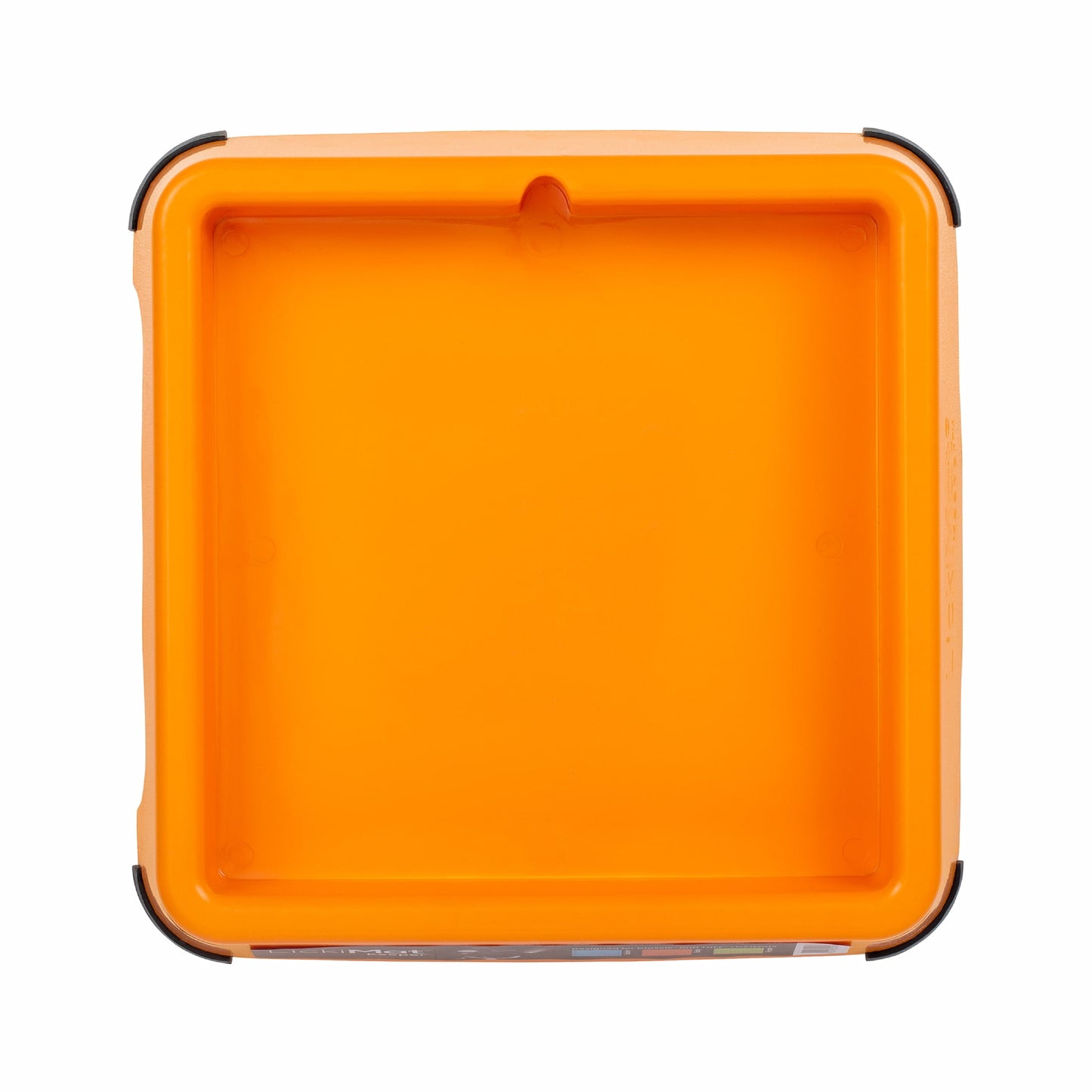 Orange LickiMat® Keeper™ – Non-Slip Holder & Dog Bowl for LickiMats® (front) on white background