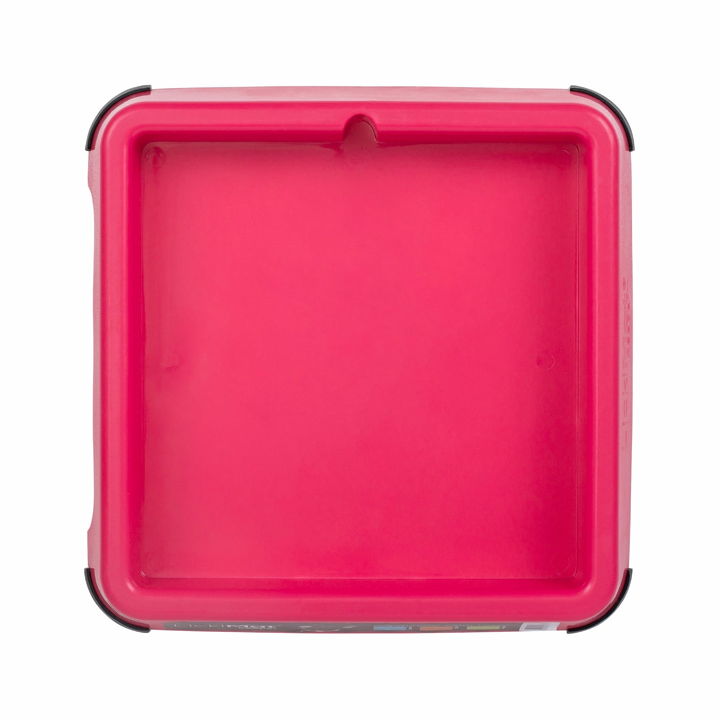 Pink LickiMat® Keeper™ – Non-Slip Holder & Dog Bowl for LickiMats® (front) on white background