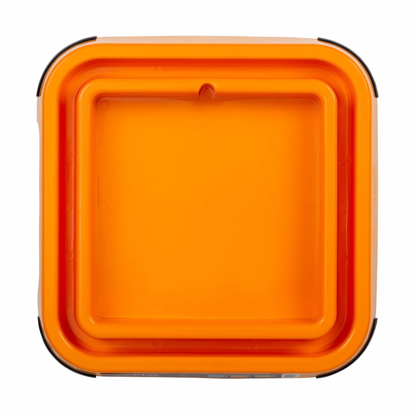 Orange LickiMat® Outdoor Keeper™ – Non-Slip Holder & Slow Feeder Dog Bowl (front) on white background
