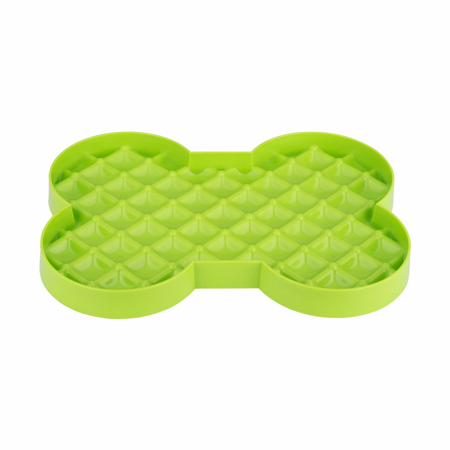 Green LickiMat® Slodog™ – Innovative Slow Feeder for Dogs, Anti-Gulp (front) on white background