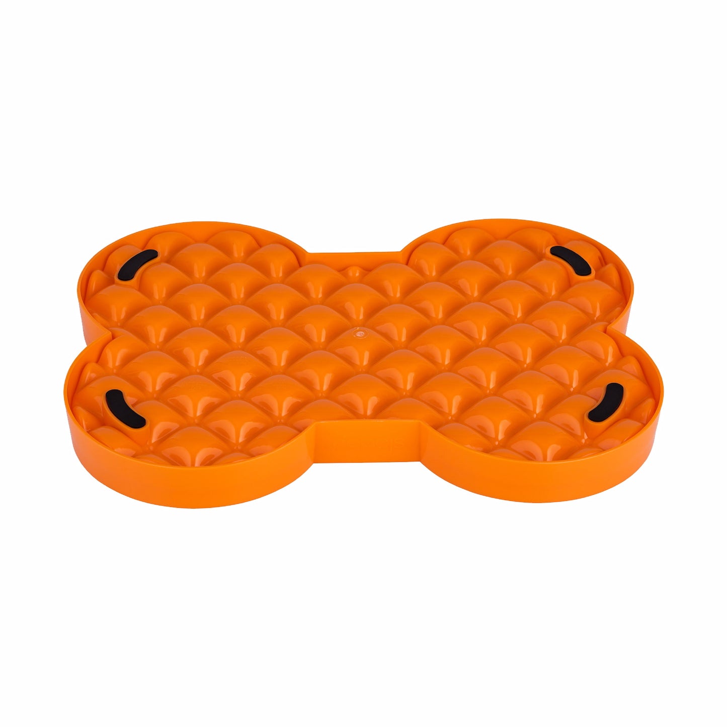 Orange LickiMat® Slodog™ – Innovative Slow Feeder for Dogs, Anti-Gulp (rear) on white background