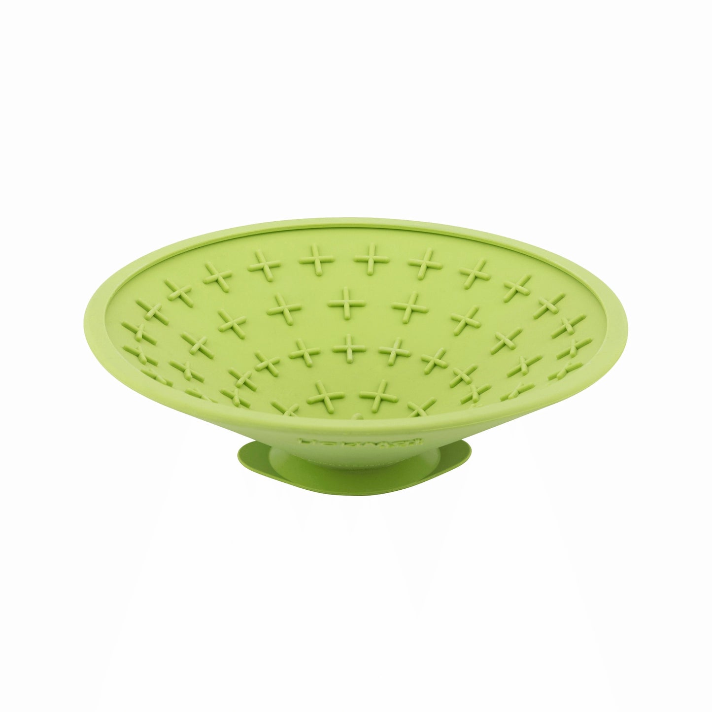 Green LickiMat® Splash™ – Suction Slow Feeder for Dogs, Grooming & Bath Time (side) on a white background
