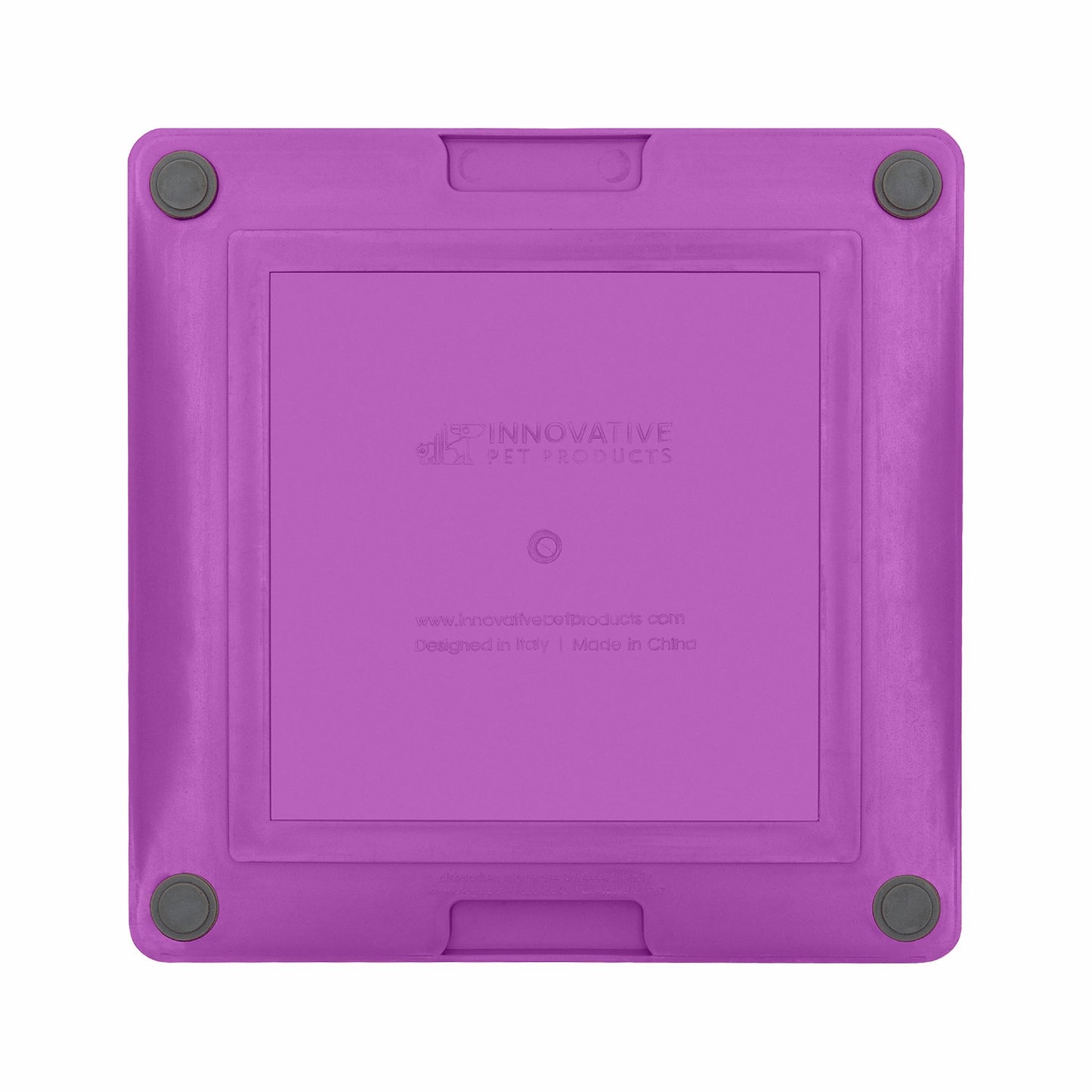 Purple LickiMat® Tuff Soother™ – Durable Slow Feeder Lick Mat for Dogs (rear) on a white background