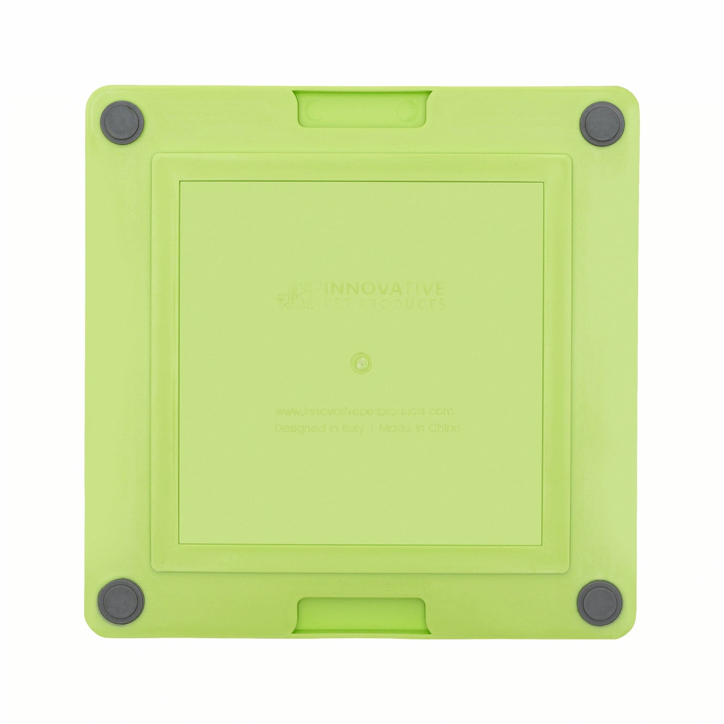 Green LickiMat® Tuff Soother™ – Durable Slow Feeder Lick Mat for Dogs (rear) on a white background