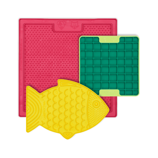 LickiMat® Anxious Cat Bundle – Calming Lick Mats for Stress Relief