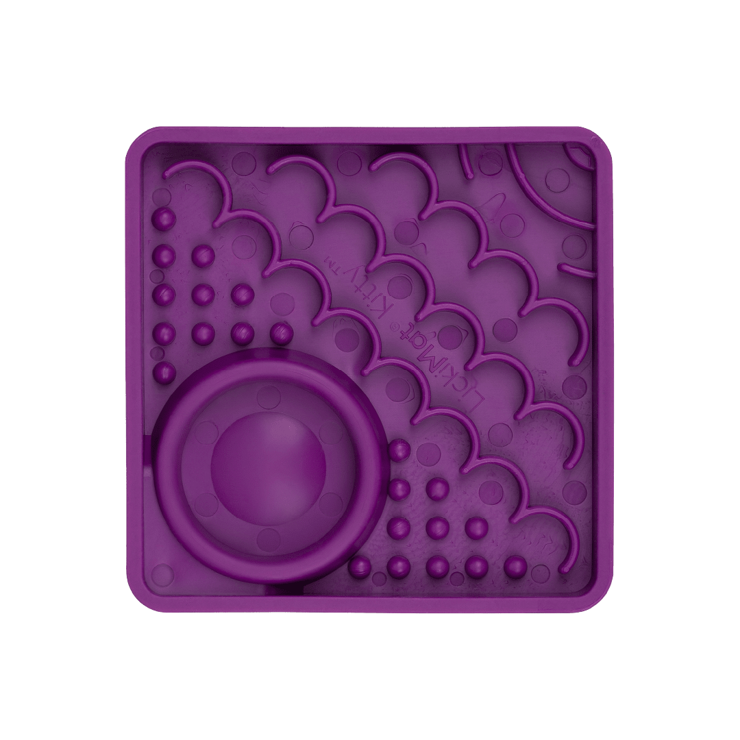 Purple Kitty - LickiMat® Kitten Deluxe Bundle – Slow Feeder Lick Mats for Cats