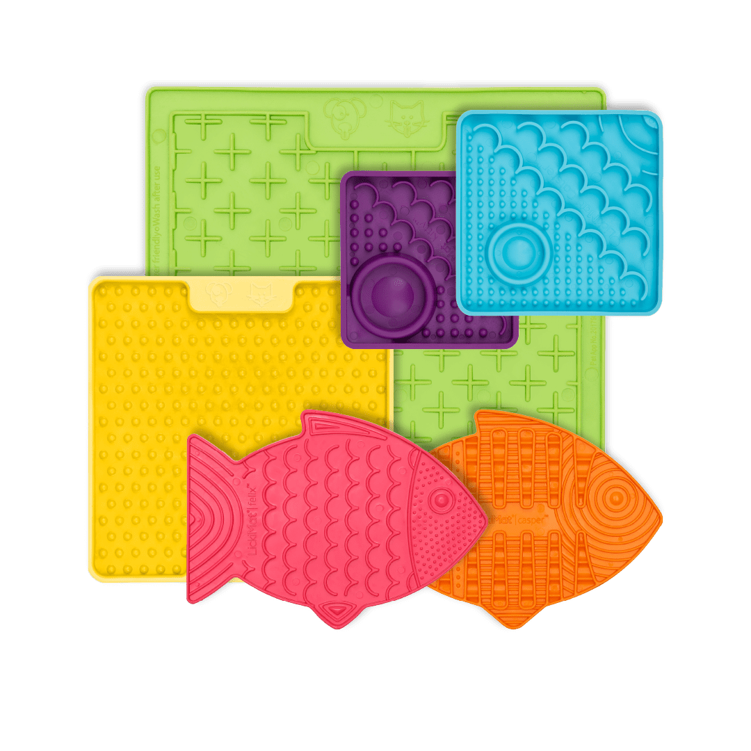 LickiMat® Kitten Deluxe Bundle – Slow Feeder Lick Mats for Cats