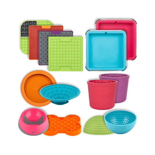 LickiMat® Mega Dog Bundle – Lick Mats, Dog Bowls & Slow Feeders
