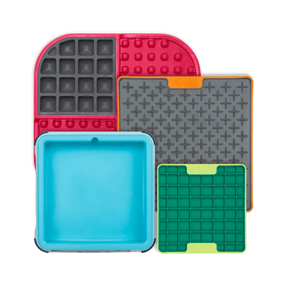 LickiMat® Puppy Bundle – Starter Lick Mats & Dog Bowl for Pups