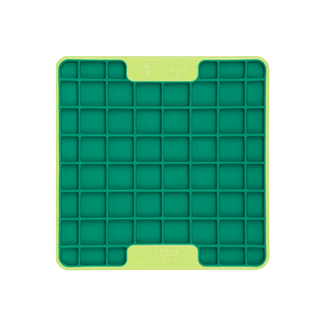 Green Mini Tuff Playdate - LickiMat® Puppy Bundle – Starter Lick Mats & Dog Bowl for Pups
