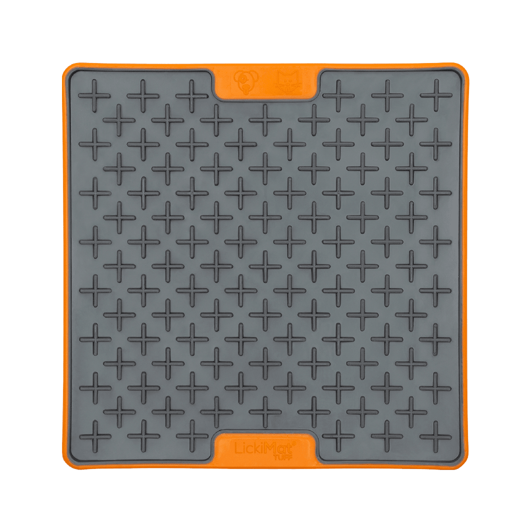 Orange Tuff Buddy - LickiMat® Puppy Bundle – Starter Lick Mats & Dog Bowl for Pups