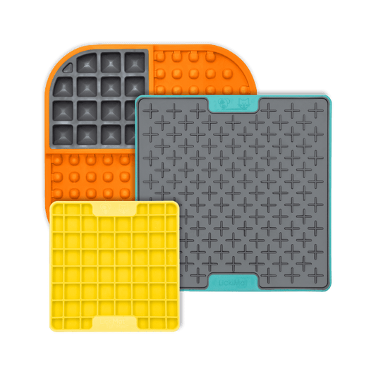 LickiMat® Puppy Bundle – Starter Lick Mats & Slow Feeder for Puppies