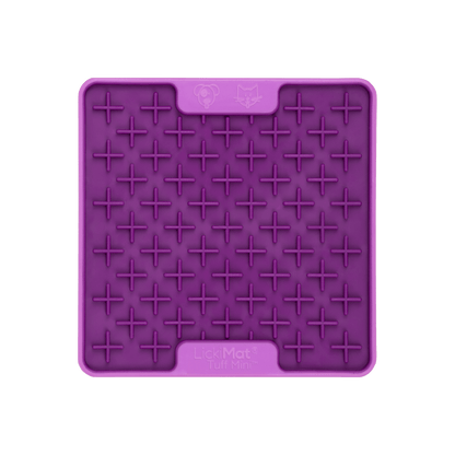 Purple Mini Tuff Buddy Cat - LickiMat® Slow Feeder Cat Bundle – Lick Mats & Oral Health Cat Bowl