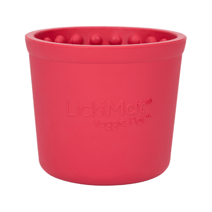 Pink Yoggie Pot - LickiMat® Dog Training Bundle – Slow Feeder Lick Mats for trainers