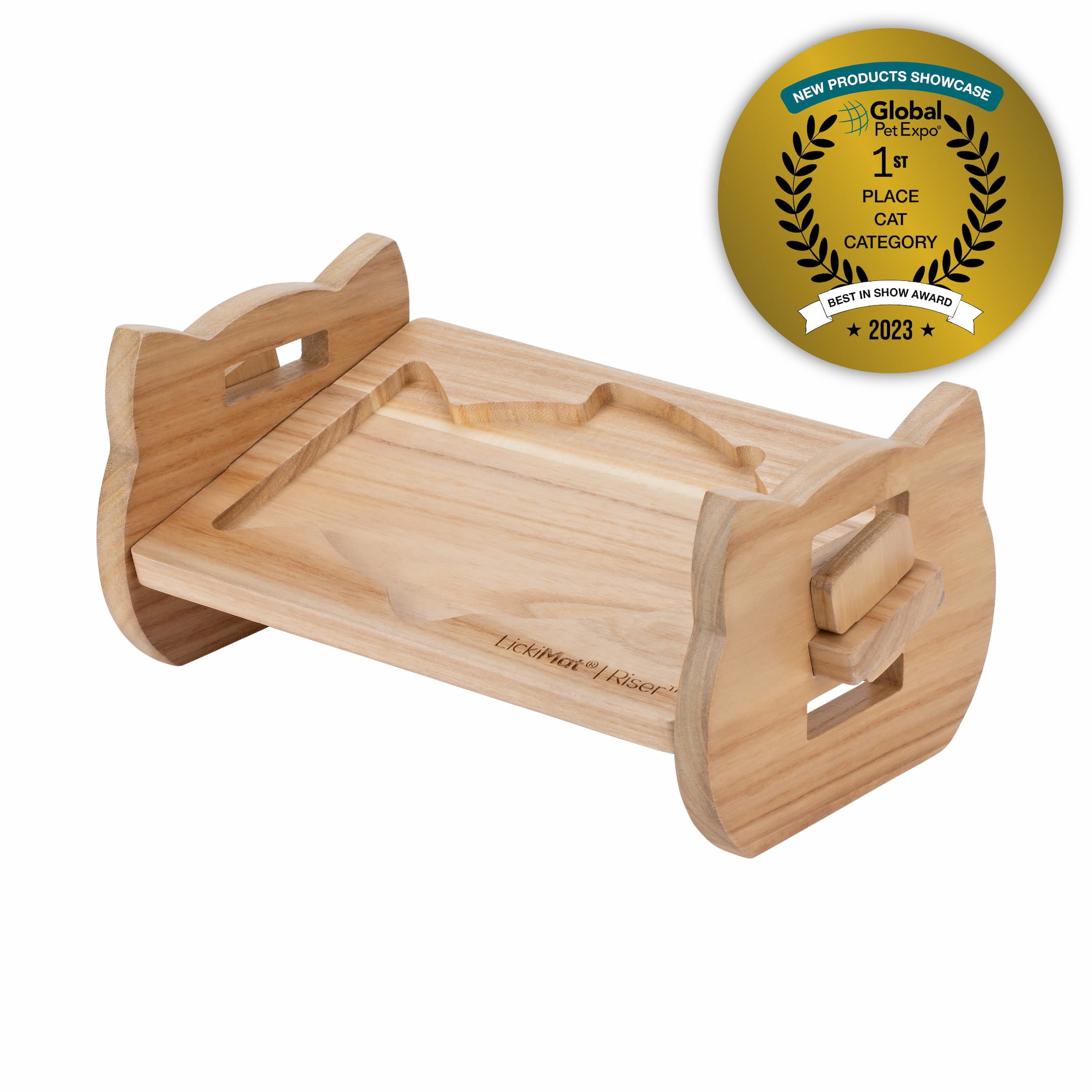 LickiMat® Cat Riser™ – Elevated Cat Feeding Stand for Felix™ & Casper ...