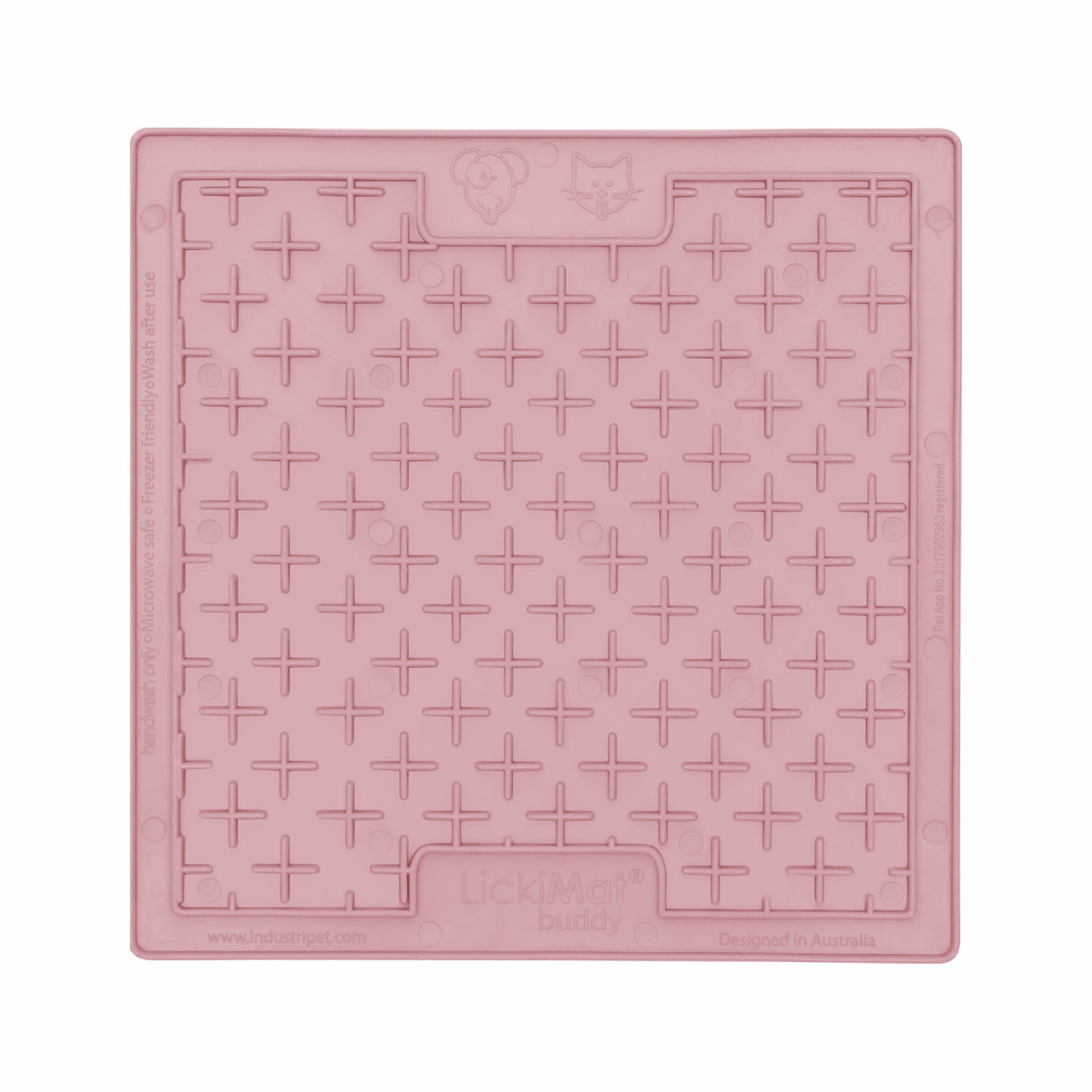 Guava LickiMat® Classic Buddy™ – Original Slow Feeder Lick Mat for Dogs (front) on a white background
