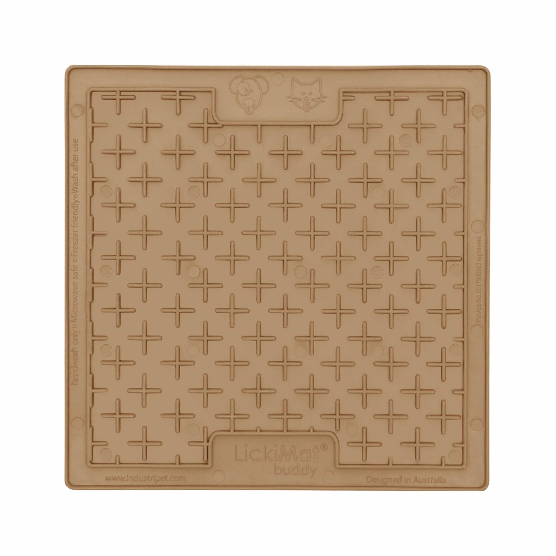 Coffee LickiMat® Classic Buddy™ – Original Slow Feeder Lick Mat for Dogs (front) on a white background