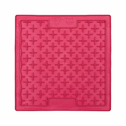 Pink LickiMat® Classic Buddy™ – Original Slow Feeder Lick Mat for Dogs (front) on a white background