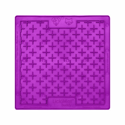 Purple LickiMat® Classic Buddy™ – Original Slow Feeder Lick Mat for Dogs (front) on a white background