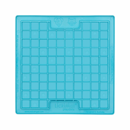 Turquoise LickiMat Classic Playdate™ – Original Slow Feeder Lick Mat for Dogs (front) on white background
