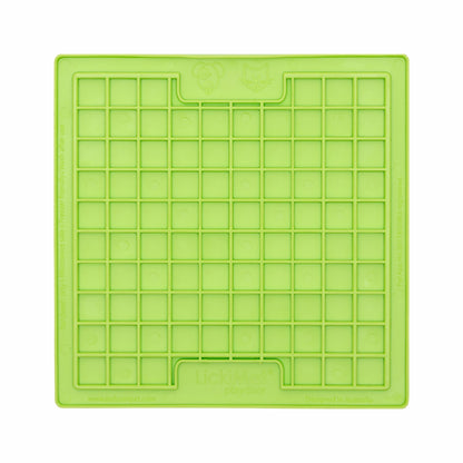 Green LickiMat Classic Playdate™ – Original Slow Feeder Lick Mat for Dogs (front) on white background