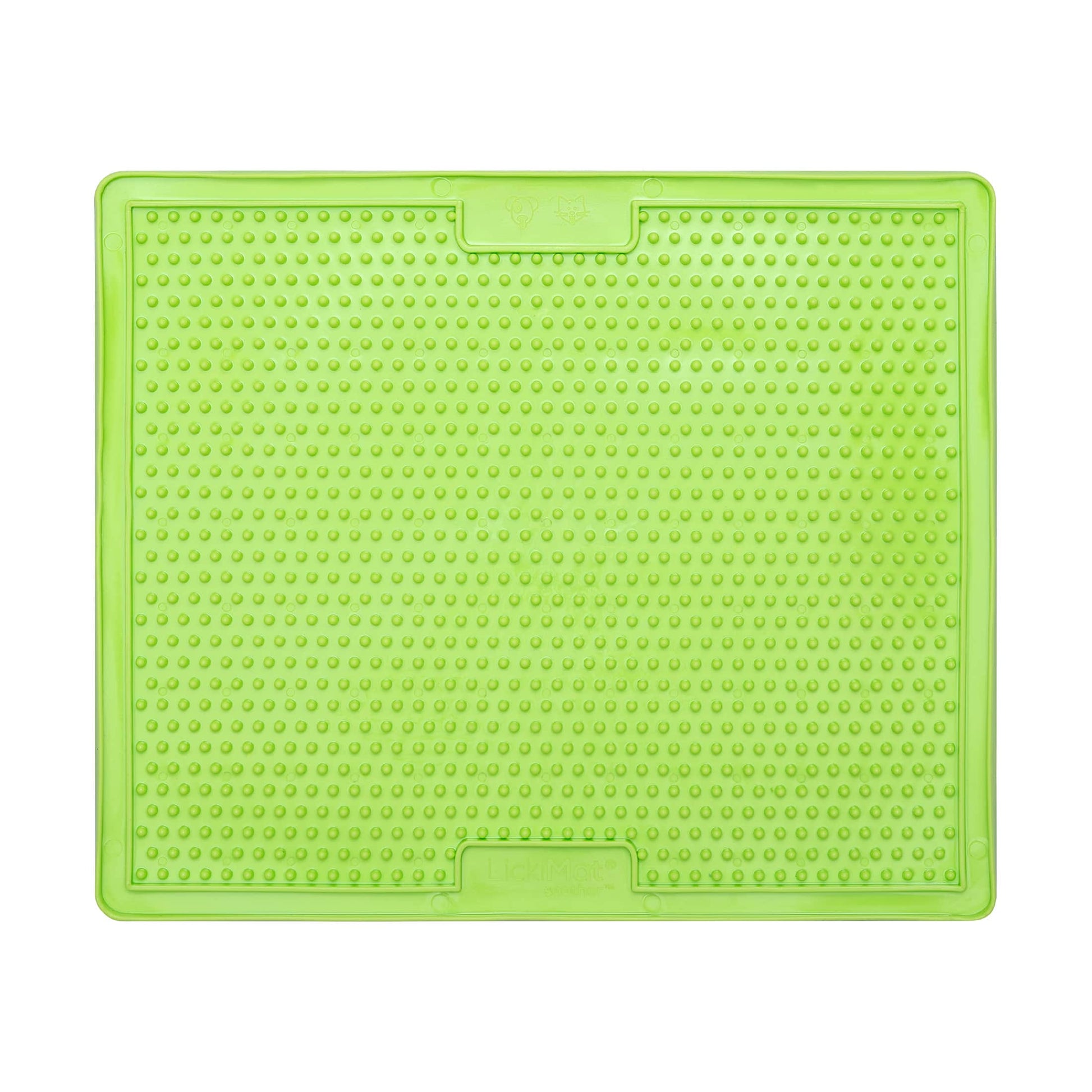 Green LickiMat® Classic Soother™ XL – Slow Feeder Lick Mat for Dogs (front) on a white background