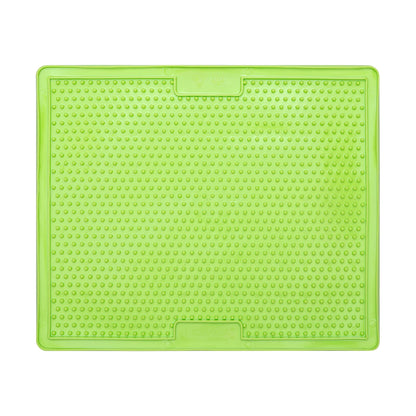 Green LickiMat® Classic Soother™ XL – Slow Feeder Lick Mat for Dogs (front) on a white background