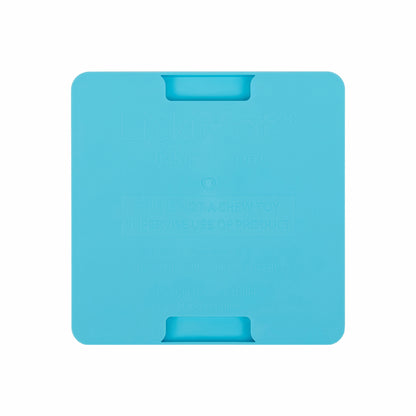 Turquoise LickiMat® Mini Classic Buddy™ – Slow Feeder Lick Mat for Small Dogs (rear) on white background