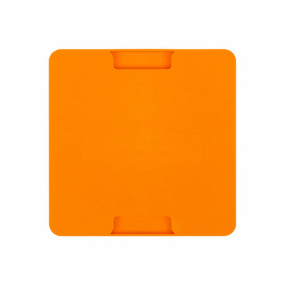 Orange LickiMat® Mini Classic Buddy™ – Slow Feeder Lick Mat for Small Dogs (rear) on white background