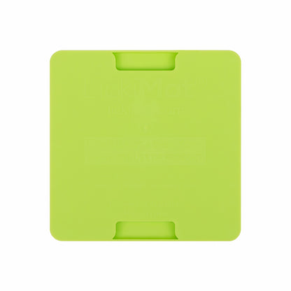 Green LickiMat® Mini Classic Buddy™ – Slow Feeder Lick Mat for Small Dogs (rear) on white background
