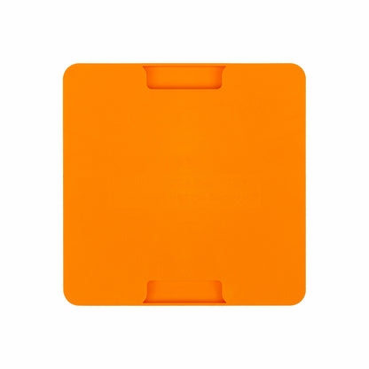 Orange LickiMat® Mini Classic Playdate™ – Slow Feeder Lick Mat for Small Dogs (rear) on white background