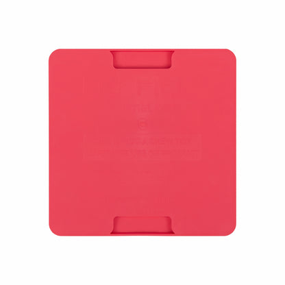 Pink LickiMat® Mini Classic Playdate™ – Slow Feeder Lick Mat for Small Dogs (rear) on white background