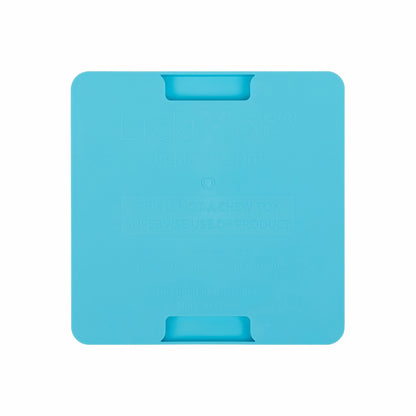 Turquoise LickiMat® Mini Classic Playdate™ – Slow Feeder Lick Mat for Small Dogs (rear) on white background