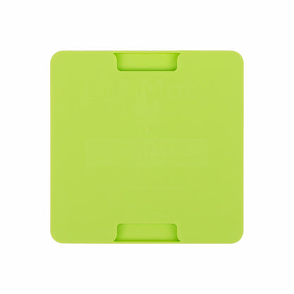 Green LickiMat® Mini Classic Playdate™ – Slow Feeder Lick Mat for Small Dogs (rear) on white background